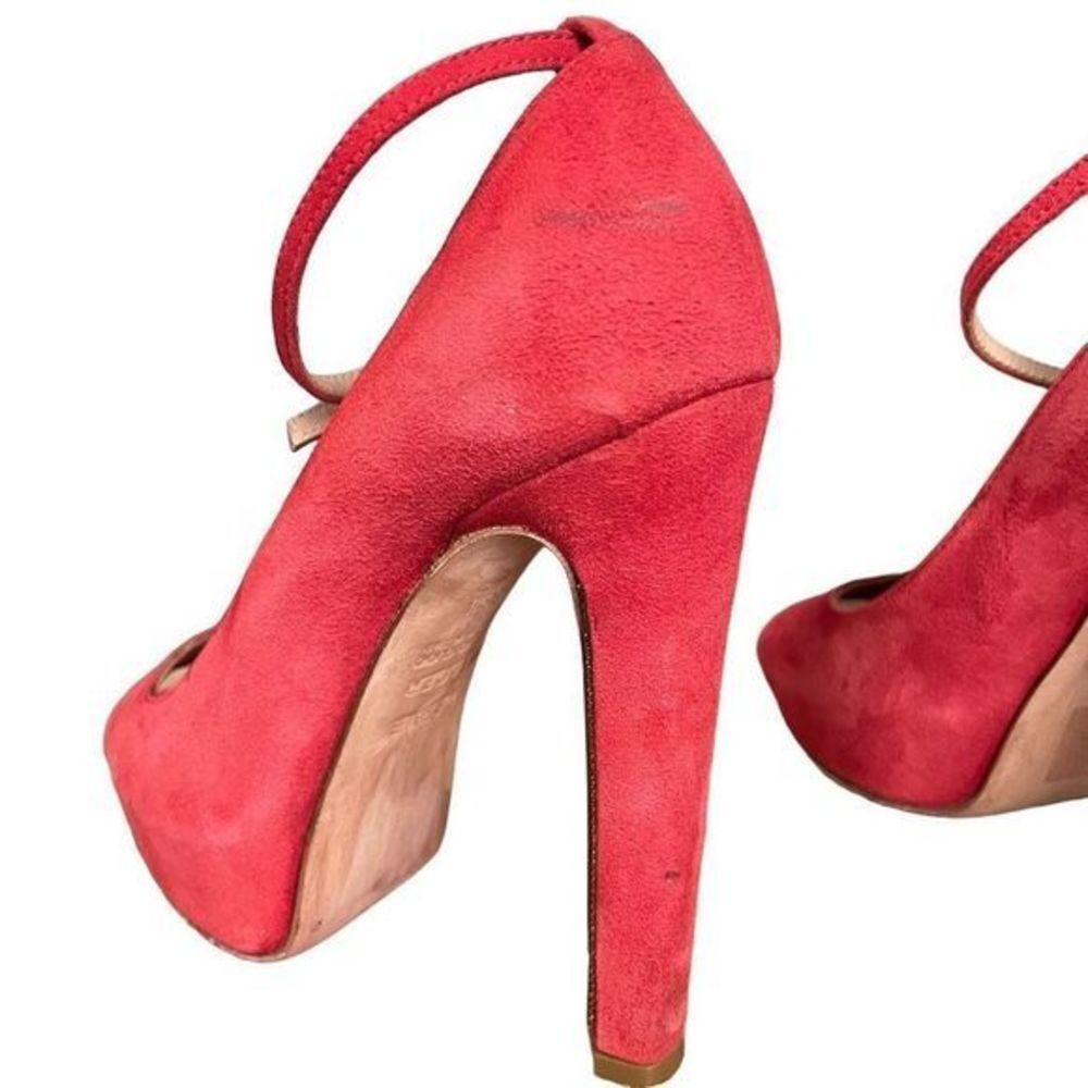 Herve Leger Balin Peep-toe Suede Pump - Picture 13 of 16